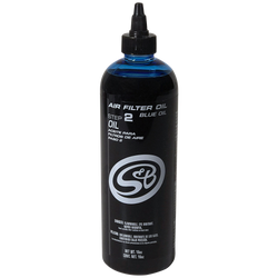 16 oz. Bottle of Air Filter Oil - Blue S&B