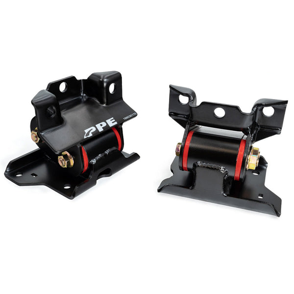 PPE 2001-2010 GM 6.6L Duramax Engine Mount Kit 70 Hardness Red