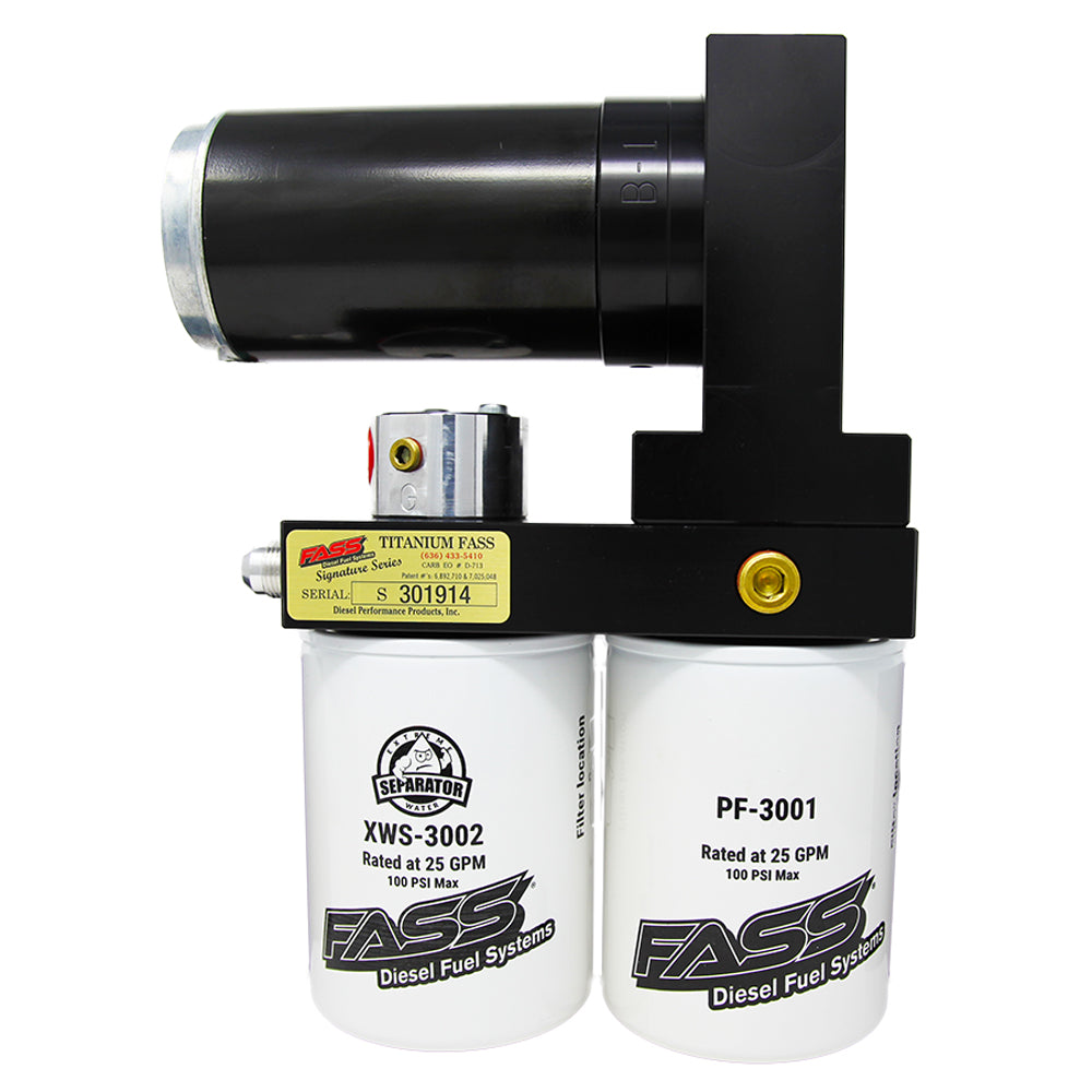 diesel De-Flow-S1 フリンジジャッケト　S25ss FASS Titanium Signature Series Diesel Fuel System 45-50 PSI