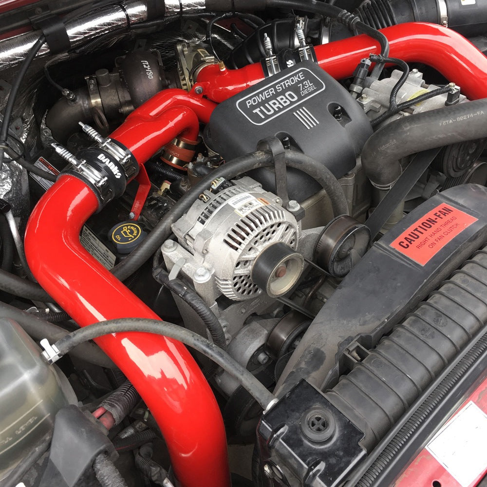 Intercooler Upgrade, Includes Boost Tubes (red powder-coated) for 1994 ...